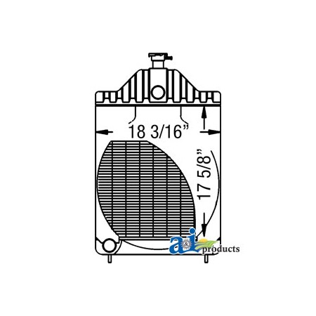 A & I Products Radiator 33" x23" x10" A-D89104